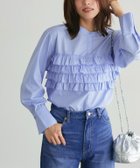 【ピエロ/Pierrot】のフリルビスチェ風ブラウス 人気、トレンドファッション・服の通販 founy(ファニー) ファッション Fashion レディースファッション Fashion for Women トップス・カットソー Cut & Sew Tops シャツ・ブラウス・オフィスカジュアル Elegant Blouses & Button-Ups ビスチェ Bustiers & Corset Tops / Layered Bustier Style スリット Slit, Slit Detail トレンド Trend, Trending Now ビスチェ Bustier, Corset Top フェイク Faux, Fake フェミニン Feminine, Girly フリル Frill, Ruffle フロント Front, Front Design プチプライス・低価格 Affordable / Budget Price thumbnail 167cm / ブルー / M|ID: prp329100004149580 ipo3291000000036120634