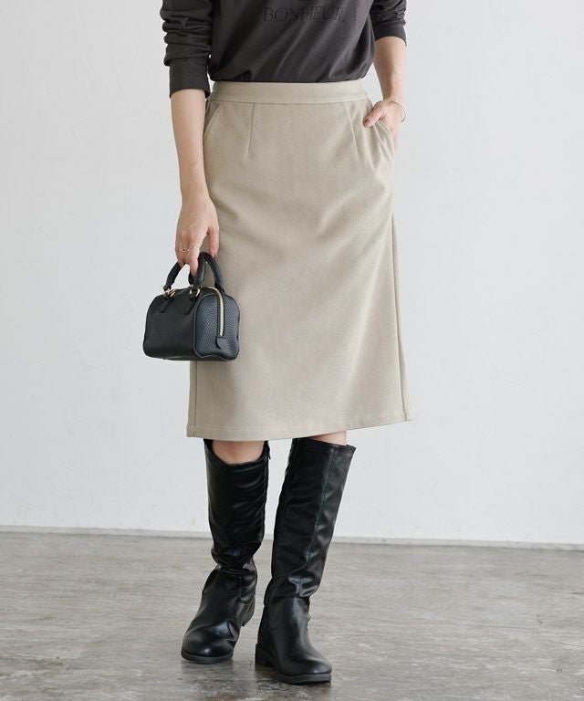 【ピエロ/Pierrot】の丈と柄が選べるカシミヤタッチIラインスカート インテリア・キッズ・メンズ・レディースファッション・服の通販 founy(ファニー) 　ファッション　Fashion　レディースファッション　Fashion for Women　スカート　Skirts　シンプル　Simple, Minimal　ストレッチ　Stretch, Stretchy Fabric　バランス　Balance, Style Balance　プチプライス・低価格　Affordable / Budget Price　ミドル　Middle Length, Mid Height　ロング　Long, Long-Length　A/W・秋冬　Autumn/Winter　167cm / グレージュ / ミドル丈 / M|ID: prp329100004153334 ipo3291000000036120799