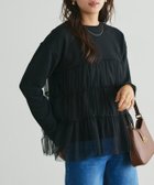 【ピエロ/Pierrot】のチュールティアードスウェット 人気、トレンドファッション・服の通販 founy(ファニー) ファッション Fashion レディースファッション Fashion for Women トップス・カットソー Cut & Sew Tops レディースパーカー・カジュアルフーディー Casual Hoodies & Sweatshirts スウェット・クルーネックトップス Sweatshirts & Crewnecks / Relaxed Fit Sweat Tops スウェット / スエット Sweatshirt, Sweatwear チュール Tulip, Tulip Motif ドッキング Docking, Mixed Material プチプライス・低価格 Affordable / Budget Price thumbnail 166cm / ブラック / M|ID: prp329100004157830 ipo3291000000036120871