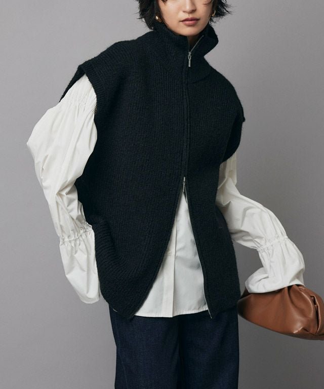 【ピエロ/Pierrot】のRASW ダブルジップハイネックニットベスト インテリア・キッズ・メンズ・レディースファッション・服の通販 founy(ファニー) https://founy.com/ ファッション Fashion レディースファッション Fashion for Women アウター Coat / Outerwear Collection トップス・カットソー Cut & Sew Tops ニット Knit Tops & Sweaters ベスト&ジレ / 重ね着スタイル Vests & Gilets インナー Innerwear カットソー Cut and Sewn Top ハイネック High Neck, Mock Neck プチプライス・低価格 Affordable / Budget Price ベスト Vest, Waistcoat |ID: prp329100004160083 ipo3291000000036252119