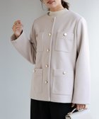 【ピエロ/Pierrot】のゴールドボタンジャコット 人気、トレンドファッション・服の通販 founy(ファニー) ファッション Fashion レディースファッション Fashion for Women アウター Coat / Outerwear Collection レディースジャケット・軽アウター Jackets ジャケット Jacket, Outerwear ツイード Twill, Twill Weave プチプライス・低価格 Affordable / Budget Price ポケット Pocket, Pocket Detail メルトン Melton, Heavy Wool エレガント 上品 Elegant thumbnail 167cm / アイボリー / M|ID: prp329100004161603 ipo3291000000034296911