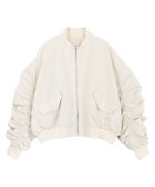 【ピエロ/Pierrot】のRASW シャーリングスリーブMA-1 人気、トレンドファッション・服の通販 founy(ファニー) ファッション Fashion レディースファッション WOMEN アウター Coat Outerwear ジャケット Jackets MA-1 MA-1 送料無料 Free Shipping ギャザー Gather コンパクト Compact シャーリング Shirring スリーブ Sleeve バランス Balance フォルム Form ブルゾン Blouson プチプライス・低価格 Affordable ベーシック Basic thumbnail アイボリー|ID: prp329100004183662 ipo3291000000028984294