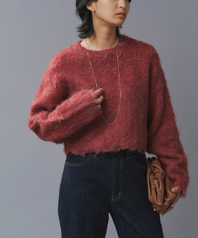 【ピエロ/Pierrot】のRASW モヘアタッチシャギークロップドニット インテリア・キッズ・メンズ・レディースファッション・服の通販 founy(ファニー) 　ファッション　Fashion　レディースファッション　WOMEN　トップス・カットソー　Tops/Tshirt　ニット　Knit Tops　コンパクト　Compact　トレンド　Trend　プチプライス・低価格　Affordable　ベーシック　Basic　166cm / レッド / M|ID: prp329100004183670 ipo3291000000029723953