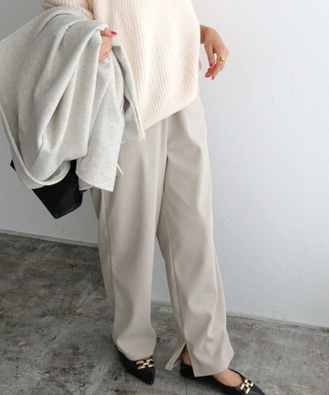 【ピエロ/Pierrot】のカットコールセミワイドパンツ インテリア・キッズ・メンズ・レディースファッション・服の通販 founy(ファニー) 　ファッション　Fashion　レディースファッション　Fashion for Women　パンツ　Pants & Trousers　コーデュロイ　Corduroy, Cord Fabric　プチプライス・低価格　Affordable / Budget Price　157cm / アイボリー / M|ID: prp329100004210662 ipo3291000000036121231