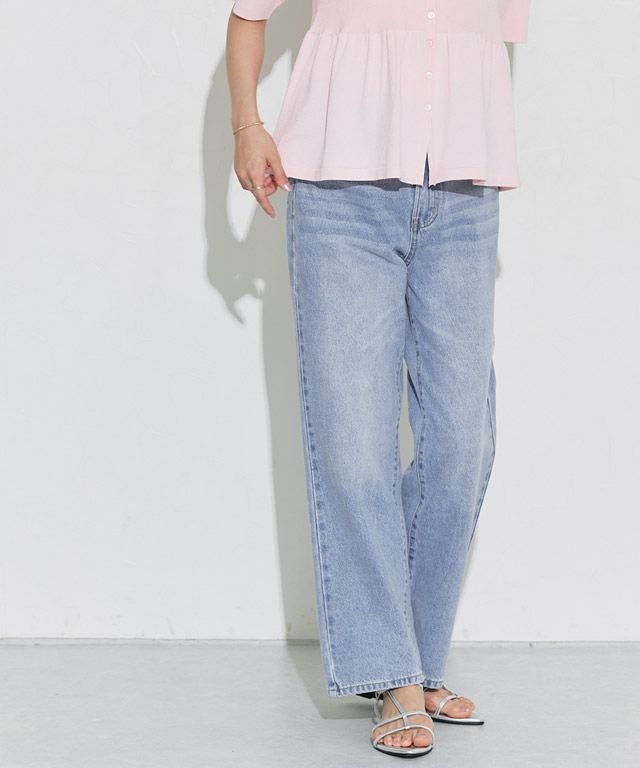 【ピエロ/Pierrot】のラフストレートコットンデニム インテリア・キッズ・メンズ・レディースファッション・服の通販 founy(ファニー) ファッション Fashion レディースファッション Fashion for Women パンツ Pants & Trousers おすすめ Recommended / Our Picks ウォッシュ Washed Finish カットソー Cut and Sewn Top ストレート Straight, Straight Cut トレンド Trend, Trending Now プチプライス・低価格 Affordable / Budget Price ラフストレートコットンデニム|ID: prp329100004210664 ipo3291000000033431823