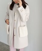 【ピエロ/Pierrot】の2wayファーポケットノーカラーコート 人気、トレンドファッション・服の通販 founy(ファニー) ファッション Fashion レディースファッション WOMEN アウター Coat Outerwear コート Coats ジャケット Jackets 送料無料 Free Shipping 2024年 2024 2024-2025秋冬・A/W Aw/Autumn/Winter/Fw/Fall/2024-2025 プチプライス・低価格 Affordable ポケット Pocket メルトン Melton エレガント 上品 Elegant thumbnail 157cm / アイボリー / M|ID: prp329100004215167 ipo3291000000029232646