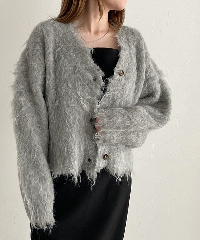 【ピエロ/Pierrot】のRASW 2wayシャギーニットカーディガン インテリア・キッズ・メンズ・レディースファッション・服の通販 founy(ファニー) ファッション Fashion レディースファッション Fashion for Women トップス・カットソー Cut & Sew Tops ニット Knit Tops & Sweaters カーディガン・羽織り Layered Style Cardigans 送料無料 Free Shipping ショート Short, Short Length トレンド Trend, Trending Now バランス Balance, Style Balance プチプライス・低価格 Affordable / Budget Price 150cm / グレー / M|ID: prp329100004232329 ipo3291000000034557385