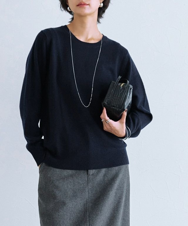 【ピエロ/Pierrot】のRASW カシミヤ100%クルーネックニット インテリア・キッズ・メンズ・レディースファッション・服の通販 founy(ファニー) ファッション Fashion レディースファッション Fashion for Women トップス・カットソー Cut & Sew Tops ニット Knit Tops & Sweaters 送料無料 Free Shipping シンプル Simple, Minimal プチプライス・低価格 Affordable / Budget Price ベーシック Basic, Essential ボトム Bottoms, Lower Wear エレガント 上品 Elegant 166cm / ネイビー / M|ID: prp329100004232333 ipo3291000000034231771