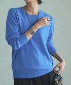 【ピエロ/Pierrot】のRASW カシミヤ100%クルーネックニット 166cm / アクアブルー / M|ID: prp329100004232333 ipo3291000000034231778