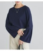 【ピエロ/Pierrot】の裏微起毛2wayベルスリーブブラウス 人気、トレンドファッション・服の通販 founy(ファニー) ファッション Fashion レディースファッション Fashion for Women トップス・カットソー Cut & Sew Tops シャツ・ブラウス・オフィスカジュアル Elegant Blouses & Button-Ups スリーブ Sleeve, Long Sleeve / Short Sleeve パール Pearl, Pearl Accent プチプライス・低価格 Affordable / Budget Price エレガント 上品 Elegant thumbnail 167cm / ネイビー / M|ID: prp329100004254182 ipo3291000000036121436