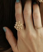 【ピエロ/Pierrot】のメタルフラワードームフリーリング[Pierrot] ゴールド|ID: prp329100004262518 ipo3291000000034725957