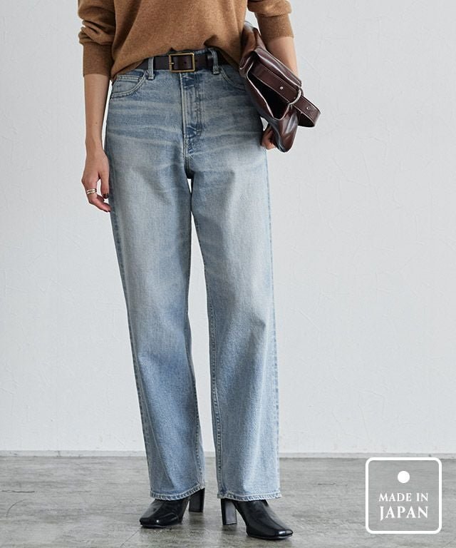 【ピエロ/Pierrot】のRASW Made in JAPAN ストレートデニム インテリア・キッズ・メンズ・レディースファッション・服の通販 founy(ファニー) 　ファッション　Fashion　レディースファッション　Fashion for Women　パンツ　Pants & Trousers　送料無料　Free Shipping　ウォッシュ　Washed Finish　ストレッチ　Stretch, Stretchy Fabric　ストレート　Straight, Straight Cut　デニム　Denim, Jeans Material　パッチ　Patch, Appliqué　ビンテージ　Vintage, Retro Style　プチプライス・低価格　Affordable / Budget Price　ポケット　Pocket, Pocket Detail　日本製　Made In Japan　[RASW]Made in JAPAN ストレートデニム|ID: prp329100004268318 ipo3291000000036121540