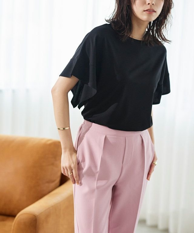 【ピエロ/Pierrot】の接触冷感フレアスリーブTシャツ インテリア・キッズ・メンズ・レディースファッション・服の通販 founy(ファニー) https://founy.com/ ファッション Fashion レディースファッション WOMEN トップス・カットソー Tops/Tshirt シャツ/ブラウス Shirts/Blouses ロング / Tシャツ T-Shirts 送料無料 Free Shipping インナー Inner カットソー Cut And Sew サロペット Overalls スリーブ Sleeve フレア Flare プチプライス・低価格 Affordable エレガント 上品 Elegant 再入荷 Restock/Back In Stock/Re Arrival |ID: prp329100004315818 ipo3291000000032051897
