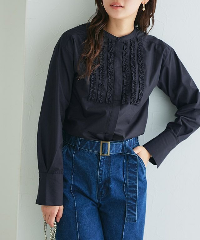 【ピエロ/Pierrot】のフリルピンタックブラウス インテリア・キッズ・メンズ・レディースファッション・服の通販 founy(ファニー) https://founy.com/ ファッション Fashion レディースファッション WOMEN トップス・カットソー Tops/Tshirt シャツ/ブラウス Shirts/Blouses 2025年 2025 2025春夏・S/S Ss,Spring/Summer,2025 フリル Frills プチプライス・低価格 Affordable |ID: prp329100004322429 ipo3291000000031119433