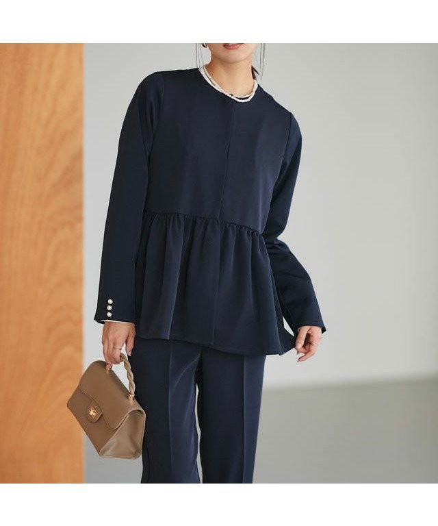 【ピエロ/Pierrot】の【一部予約】パールフリルジャケットセットアップ インテリア・キッズ・メンズ・レディースファッション・服の通販 founy(ファニー) ファッション Fashion レディースファッション Fashion for Women アウター Coat / Outerwear Collection レディースジャケット・軽アウター Jackets スーツ Business Suits & Workwear スーツジャケット・オフィスブレザー Suit Jackets / Blazers スーツセット・2点セット・レディーススーツ Suit Sets / 2-Piece Suits / Office Suit Sets 送料無料 Free Shipping インナー Innerwear シンプル Simple, Minimal スリット Slit, Slit Detail スーツ Suit, Formalwear パール Pearl, Pearl Accent プチプライス・低価格 Affordable / Budget Price エレガント 上品 Elegant 人気 Popular, Best Seller 167cm / ネイビー / M|ID: prp329100004322438 ipo3291000000034994127