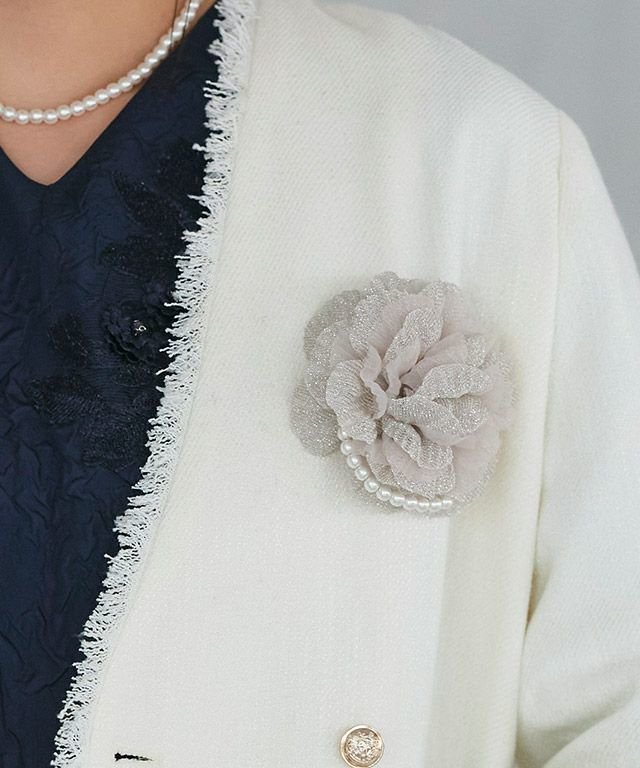 【ピエロ/Pierrot】のチュールオーガンジーパールコサージュ インテリア・キッズ・メンズ・レディースファッション・服の通販 founy(ファニー) https://founy.com/ ファッション Fashion レディースファッション WOMEN 2025年 2025 2025春夏・S/S Ss,Spring/Summer,2025 おすすめ Recommend アクセサリー Accessories オーガンジー Organdy チュール Tulle フラワー Flower プチプライス・低価格 Affordable ミックス Mix |ID: prp329100004322447 ipo3291000000029992698