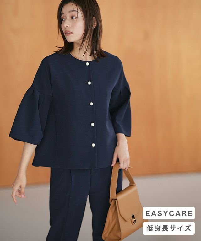 【ピエロ/Pierrot】のパールボタンジャケットセットアップ インテリア・キッズ・メンズ・レディースファッション・服の通販 founy(ファニー) 　ファッション　Fashion　レディースファッション　WOMEN　アウター　Coat Outerwear　ジャケット　Jackets　スーツ　Suits　スーツ ジャケット　Jacket　スーツセット　Suit Sets　送料無料　Free Shipping　ジャケット　Jacket　ジョーゼット　Georgette　スーツ　Suit　セットアップ　Set Up　センター　Center　パール　Pearl　プチプライス・低価格　Affordable　ベーシック　Basic　再入荷　Restock/Back In Stock/Re Arrival　パールボタンジャケットセットアップ|ID: prp329100004322453 ipo3291000000031673456