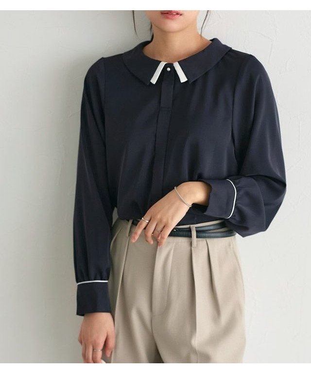 【ピエロ/Pierrot】の重ね襟風デザインブラウス インテリア・キッズ・メンズ・レディースファッション・服の通販 founy(ファニー) https://founy.com/ ファッション Fashion レディースファッション WOMEN トップス・カットソー Tops/Tshirt シャツ/ブラウス Shirts/Blouses 2025年 2025 2025春夏・S/S Ss,Spring/Summer,2025 シンプル Simple パール Pearl フェミニン Feminine プチプライス・低価格 Affordable ベーシック Basic |ID: prp329100004334165 ipo3291000000030106816