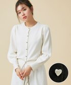【ピエロ/Pierrot】のハートボタンニットカーディガン 人気、トレンドファッション・服の通販 founy(ファニー) ファッション Fashion レディースファッション Fashion for Women トップス・カットソー Cut & Sew Tops ニット Knit Tops & Sweaters カーディガン・羽織り Layered Style Cardigans カーディガン Cardigan, Knitwear トレンド Trend, Trending Now フェミニン Feminine, Girly フロント Front, Front Design プチプライス・低価格 Affordable / Budget Price thumbnail ハートボタンニットカーディガン|ID: prp329100004337731 ipo3291000000036121761