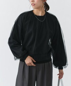 【ピエロ/Pierrot】 チュールレイヤードニット人気、トレンドファッション・服の通販 founy(ファニー) ファッション Fashion レディースファッション WOMEN トップス・カットソー Tops/Tshirt ニット Knit Tops 送料無料 Free Shipping チュール Tulle プチプライス・低価格 Affordable ベーシック Basic |ID:prp329100004337735