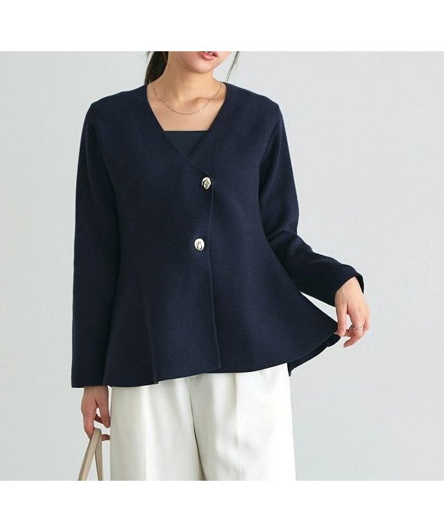 【ピエロ/Pierrot】のラップ風デザインニット インテリア・キッズ・メンズ・レディースファッション・服の通販 founy(ファニー) https://founy.com/ ファッション Fashion レディースファッション WOMEN トップス・カットソー Tops/Tshirt ニット Knit Tops 2025年 2025 2025春夏・S/S Ss,Spring/Summer,2025 プチプライス・低価格 Affordable ペプラム Peplum ラップ Wrap |ID: prp329100004337739 ipo3291000000030140066