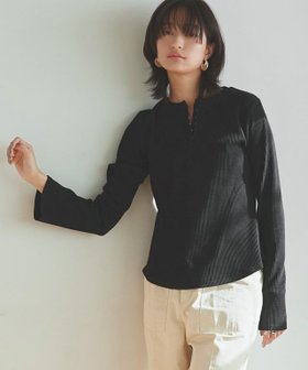 【ピエロ/Pierrot】のRASW フロントホックヘンリーリブカットソー 人気、トレンドファッション・服の通販 founy(ファニー) ファッション Fashion レディースファッション Fashion for Women トップス・カットソー Cut & Sew Tops カットソー・ベーシックTシャツ Cut-and-Sewn Tops / Stretch Tees & Basics シンプル Simple, Minimal トレンド Trend, Trending Now バランス Balance, Style Balance フロント Front, Front Design プチプライス・低価格 Affordable / Budget Price ラウンド Round, Round Neck |ID:prp329100004343203