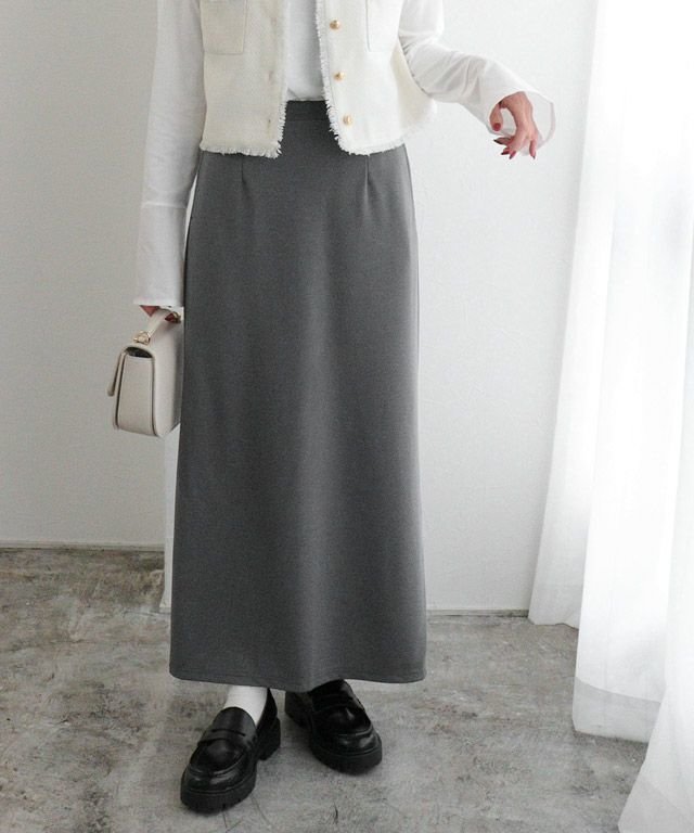 【ピエロ/Pierrot】のスーパーストレッチIラインスカート インテリア・キッズ・メンズ・レディースファッション・服の通販 founy(ファニー) 　ファッション　Fashion　レディースファッション　WOMEN　スカート　Skirt　送料無料　Free Shipping　2025年　2025　2025春夏・S/S　Ss,Spring/Summer,2025　シンプル　Simple　ストレッチ　Stretch　プチプライス・低価格　Affordable　163cm / チャコール / M|ID: prp329100004344145 ipo3291000000031687998