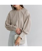 【ピエロ/Pierrot】の【お手入れ簡単】選べる袖ボタンポンチプルオーバー 人気、トレンドファッション・服の通販 founy(ファニー) ファッション Fashion レディースファッション Fashion for Women トップス・カットソー Cut & Sew Tops カジュアルプルオーバー・ニットトップス Pullovers & Knit Tops / Casual Pullovers パール Pearl, Pearl Accent プチプライス・低価格 Affordable / Budget Price thumbnail 166cm / グレージュ / ゴールドボタン / M|ID: prp329100004352581 ipo3291000000035517641