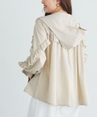 【ピエロ/Pierrot】のUVカットフリルデザインフードブルゾン【KKfashionさんYouTube紹介アイテム】 157cm / ライトベージュ / M|ID: prp329100004352583 ipo3291000000032872200