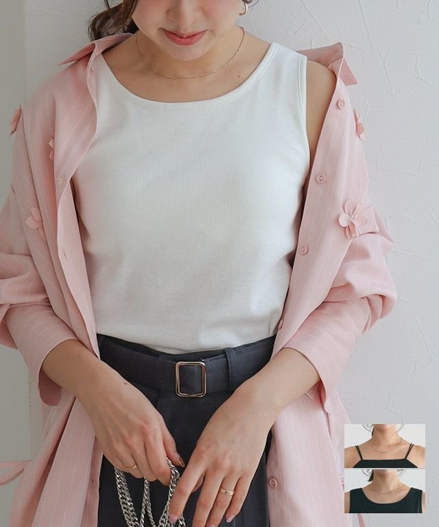【ピエロ/Pierrot】の選べるカップ付きインナー インテリア・キッズ・メンズ・レディースファッション・服の通販 founy(ファニー) 　ファッション　Fashion　レディースファッション　Fashion for Women　トップス・カットソー　Cut & Sew Tops　送料無料　Free Shipping　2025年　2025　2025春夏・S/S　Spring/Summer 2025 SS25　インナー　Innerwear　キャミソール　Camisole, Spaghetti Strap Top　タンク　Tank Top, Sleeveless Top　トレンド　Trend, Trending Now　フィット　Fit, Slim Fit　プチプライス・低価格　Affordable / Budget Price　ベーシック　Basic, Essential　ロング　Long, Long-Length　選べるカップ付きインナー|ID: prp329100004364378 ipo3291000000031838883
