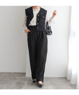 【ピエロ/Pierrot】 タックカーブパンツ人気、トレンドファッション・服の通販 founy(ファニー) ファッション Fashion レディースファッション WOMEN パンツ Pants 送料無料 Free Shipping プチプライス・低価格 Affordable |ID:prp329100004364384