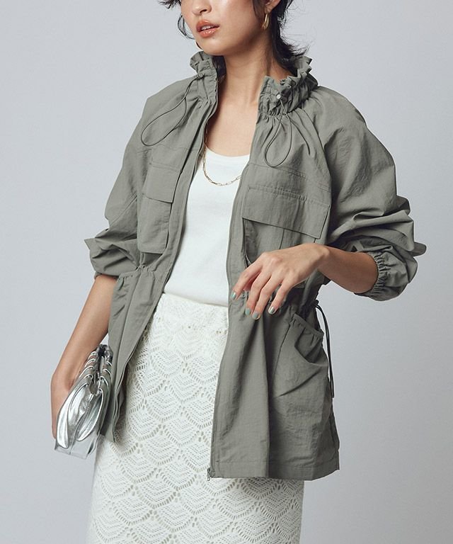 【ピエロ/Pierrot】のRASW ドロストギャザーブルゾン インテリア・キッズ・メンズ・レディースファッション・服の通販 founy(ファニー) ファッション Fashion レディースファッション Fashion for Women アウター Coat / Outerwear Collection レディースジャケット・軽アウター Jackets ブルゾンジャケット・スポーティアウター Blouson Jackets 送料無料 Free Shipping ジャケット Jacket, Outerwear フリル Frill, Ruffle ブルゾン Blouson, Bomber Jacket プチプライス・低価格 Affordable / Budget Price ポケット Pocket, Pocket Detail ワッシャー Washer, Crinkled Finish ワーク Workwear, Utility Style 166cm / ライトカーキ / M|ID: prp329100004369974 ipo3291000000036122097