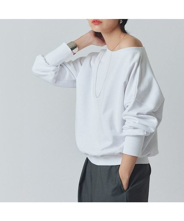 【ピエロ/Pierrot】の【KKfashionさんYouTube紹介アイテム】 RASW ボートネックスウェット インテリア・キッズ・メンズ・レディースファッション・服の通販 founy(ファニー) https://founy.com/ ファッション Fashion レディースファッション WOMEN トップス・カットソー Tops/Tshirt パーカ Sweats スウェット Sweat 2025年 2025 2025春夏・S/S Ss,Spring/Summer,2025 スウェット Sweat プチプライス・低価格 Affordable ワンショル One Shoulder エレガント 上品 Elegant |ID: prp329100004369976 ipo3291000000031864732
