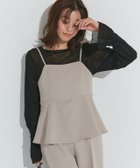 【ピエロ/Pierrot】のネックと柄が選べるフレアスリーブシアーカットソー 167cm / ドット / ブラック / クルーネック / M|ID:prp329100004378422