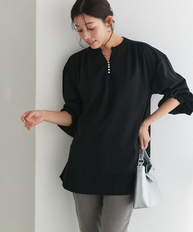 【ピエロ/Pierrot】のペアスキンスキッパーチュニック インテリア・キッズ・メンズ・レディースファッション・服の通販 founy(ファニー) https://founy.com/ ファッション Fashion レディースファッション WOMEN トップス・カットソー Tops/Tshirt 送料無料 Free Shipping 2025年 2025 2025春夏・S/S Ss,Spring/Summer,2025 デコルテ Decolletage フレア Flare プチプライス・低価格 Affordable エレガント 上品 Elegant |ID: prp329100004389473 ipo3291000000030684748