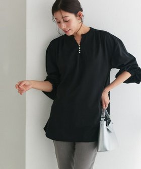 【ピエロ/Pierrot】のペアスキンスキッパーチュニック 人気、トレンドファッション・服の通販 founy(ファニー) ファッション Fashion レディースファッション WOMEN トップス・カットソー Tops/Tshirt 2025年 2025 2025春夏・S/S Ss,Spring/Summer,2025 デコルテ Decolletage フレア Flare プチプライス・低価格 Affordable エレガント 上品 Elegant |ID:prp329100004389473