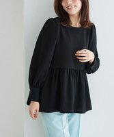 【ピエロ/Pierrot】のペアスキンパフスリーブペプラムブラウス 人気、トレンドファッション・服の通販 founy(ファニー) ファッション Fashion レディースファッション Fashion for Women トップス・カットソー Cut & Sew Tops シャツ・ブラウス・オフィスカジュアル Elegant Blouses & Button-Ups フェミニン Feminine, Girly プチプライス・低価格 Affordable / Budget Price ペプラム Peplum, Flared Hem エレガント 上品 Elegant |ID:prp329100004389479