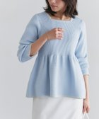 【ピエロ/Pierrot】の配色ペプラムニット 配色ペプラムニット|ID: prp329100004390600 ipo3291000000036306867