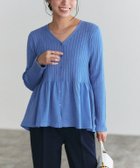 【ピエロ/Pierrot】のリブ切り替えペプラムニットカーディガン 人気、トレンドファッション・服の通販 founy(ファニー) ファッション Fashion レディースファッション Fashion for Women トップス・カットソー Cut & Sew Tops ニット Knit Tops & Sweaters カーディガン・羽織り Layered Style Cardigans ギャザー Gathered, Ruffled デコルテ Décolleté, Neckline フレア Flare, Flared プチプライス・低価格 Affordable / Budget Price thumbnail 167cm / ブルー / M|ID: prp329100004390605 ipo3291000000035517661
