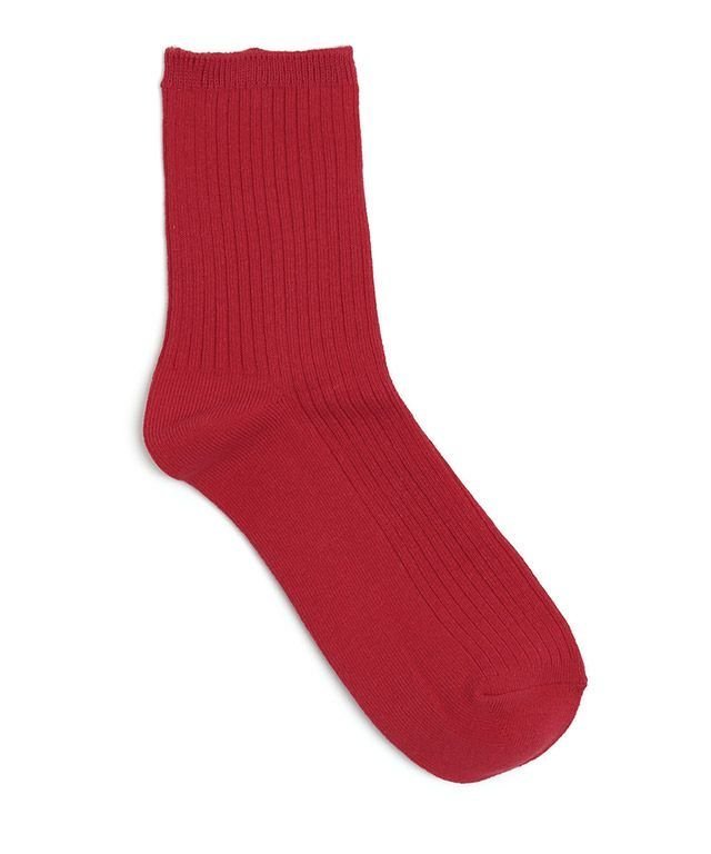 【ピエロ/Pierrot】のシンプルリブソックス[Pierrot] インテリア・キッズ・メンズ・レディースファッション・服の通販 founy(ファニー) 　ファッション　Fashion　レディースファッション　Fashion for Women　ソックス&靴下　Socks & Hosiery　シューズ　Shoes, Footwear　プチプライス・低価格　Affordable / Budget Price　定番　Standard, Basic Item　レッド|ID: prp329100004403990 ipo3291000000034725920