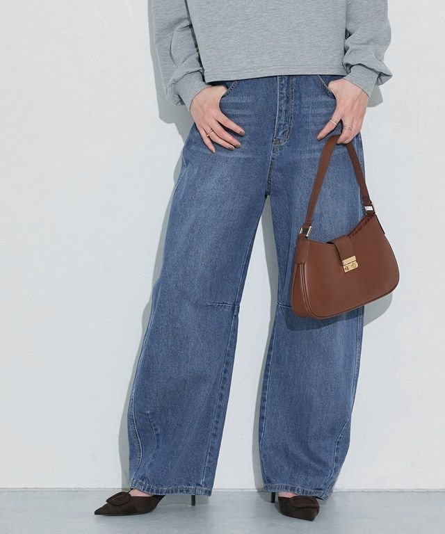 【ピエロ/Pierrot】のカーブデニム 人気、トレンドファッション・服の通販 founy(ファニー) ファッション Fashion レディースファッション Fashion for Women パンツ Pants & Trousers デニム Denim, Jeans Material プチプライス・低価格 Affordable / Budget Price ルーズ Loose, Oversized other-1|ID: prp329100004408926 ipo3291000000033919744