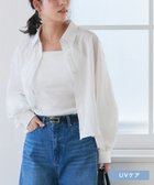 【ピエロ/Pierrot】のランタンボリュームショートシャツ 人気、トレンドファッション・服の通販 founy(ファニー) ファッション Fashion レディースファッション Fashion for Women トップス・カットソー Cut & Sew Tops シャツ・ブラウス・オフィスカジュアル Elegant Blouses & Button-Ups トレンド Trend, Trending Now プチプライス・低価格 Affordable / Budget Price エレガント 上品 Elegant 今季 This Season, Current Season 切替 Switching, Contrast Panel 羽織 Haori, Light Jacket thumbnail 【UVケア】ランタンボリュームショートシャツ|ID: prp329100004408928 ipo3291000000036119600