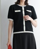 【ピエロ/Pierrot】の【KKfashionさんYouTube紹介アイテム】サマーツイードニットカーディガン 167cm / ブラック×アイボリー / M|ID: prp329100004408938 ipo3291000000031159115