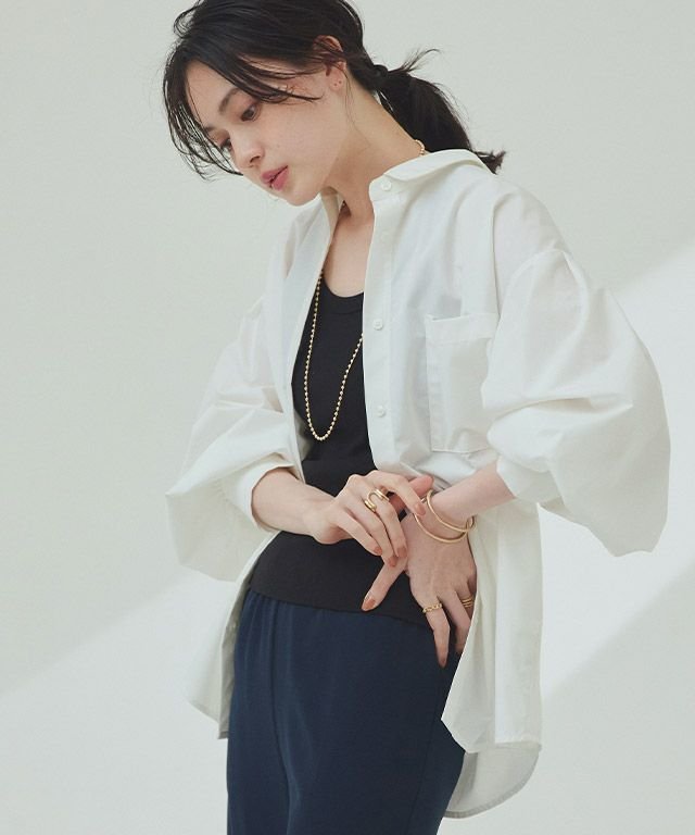 【ピエロ/Pierrot】のRASW ボリュームスリーブオーバーシャツ インテリア・キッズ・メンズ・レディースファッション・服の通販 founy(ファニー) 　ファッション　Fashion　レディースファッション　Fashion for Women　トップス・カットソー　Cut & Sew Tops　シャツ・ブラウス・オフィスカジュアル　Elegant Blouses & Button-Ups　ボリューム袖・フリルスリーブブラウス　Voluminous & Ruffle Sleeves / Puffy Sleeve Tops　2025年　2025　2025春夏・S/S　Spring/Summer 2025 SS25　フェミニン　Feminine, Girly　プチプライス・低価格　Affordable / Budget Price　ルーズ　Loose, Oversized　エレガント 上品　Elegant　[RASW]ボリュームスリーブオーバーシャツ|ID: prp329100004408946 ipo3291000000032076929