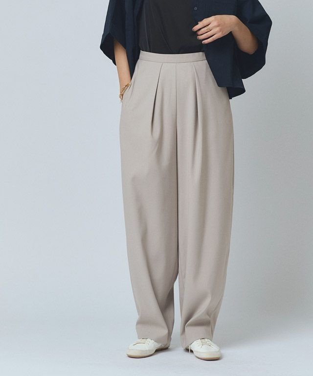 【ピエロ/Pierrot】のRASW インタックカーブパンツ インテリア・キッズ・メンズ・レディースファッション・服の通販 founy(ファニー) 　ファッション　Fashion　レディースファッション　WOMEN　パンツ　Pants　2025年　2025　2025春夏・S/S　Ss,Spring/Summer,2025　トレンド　Trend　フロント　Front　プチプライス・低価格　Affordable　エレガント 上品　Elegant　166cm / グレージュ / M|ID: prp329100004408951 ipo3291000000031864700