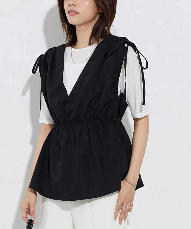 【ピエロ/Pierrot】の【rioさんコラボカラーアイテム】ペプラムビスチェトップス 人気、トレンドファッション・服の通販 founy(ファニー) 　ファッション　Fashion　レディースファッション　Fashion for Women　トップス・カットソー　Cut & Sew Tops　ビスチェ　Bustiers & Corset Tops / Layered Bustier Style　送料無料　Free Shipping　2025年　2025　2025春夏・S/S　Spring/Summer 2025 SS25　インナー　Innerwear　ビスチェ　Bustier, Corset Top　フェミニン　Feminine, Girly　プチプライス・低価格　Affordable / Budget Price　ペプラム　Peplum, Flared Hem　無地　Plain, Solid Color　 other-1|ID: prp329100004408966 ipo3291000000032289002