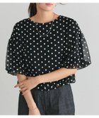 【ピエロ/Pierrot】のフラワー刺繍バルーンブラウス 166cm / ブラック/ M|ID: prp329100004408967 ipo3291000000031055303