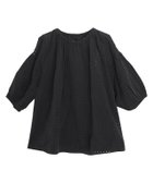 【ピエロ/Pierrot】の会員限定!10%OFF シアーチェックショルダーカットブラウス ブラック|ID:prp329100004408971