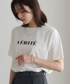 【ピエロ/Pierrot】の会員限定!10%OFF 【イージーケア】オーバーサイズロゴTシャツ 167cm / A / オフホワイト×ブラック / M|ID:prp329100004408978