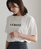 【ピエロ/Pierrot】の【イージーケア】オーバーサイズロゴTシャツ 167cm / A / オフホワイト×ブラック / M|ID:prp329100004408978